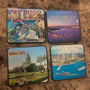 NWOT San Diego Themed Coasters Set